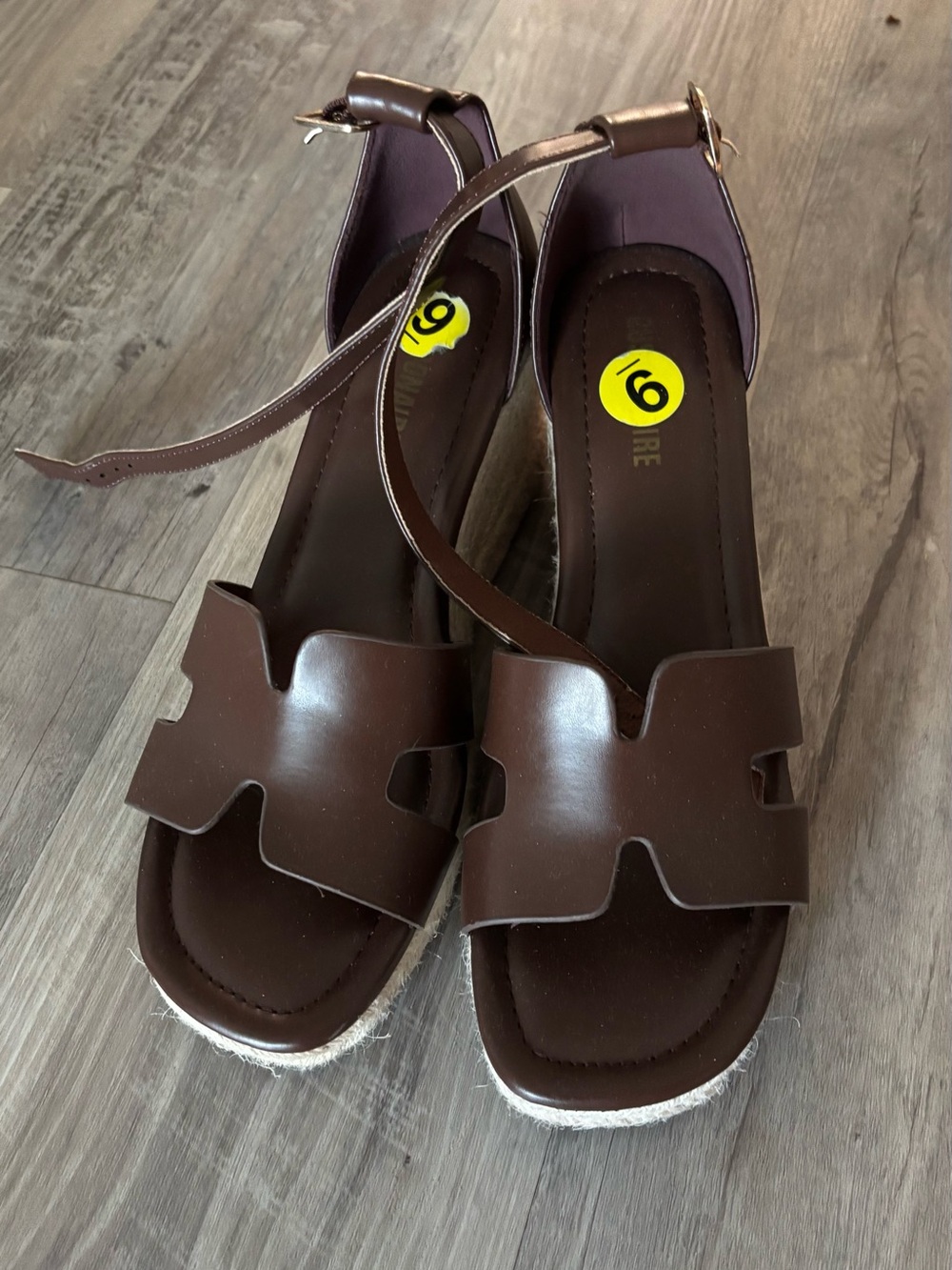 Women's Brown Espadrille Wedge Sandals - Classic Summer Style